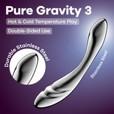 Satisfyer Pure Gravity 3 Metal Construction Dildo Steel Sex Toys
